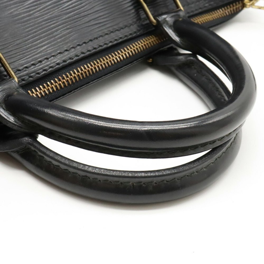 LOUIS VUITTON Epi Speedy 30 Handbag Boston Bag Leather Noir Black M59022 - Picture 4 of 8